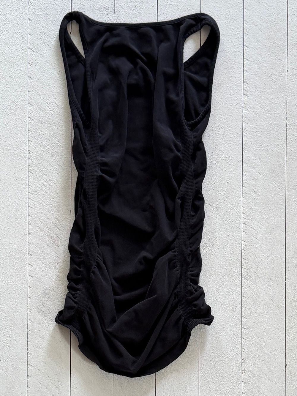 Athleta Black Stretch Ruched Sides Tank Top XS